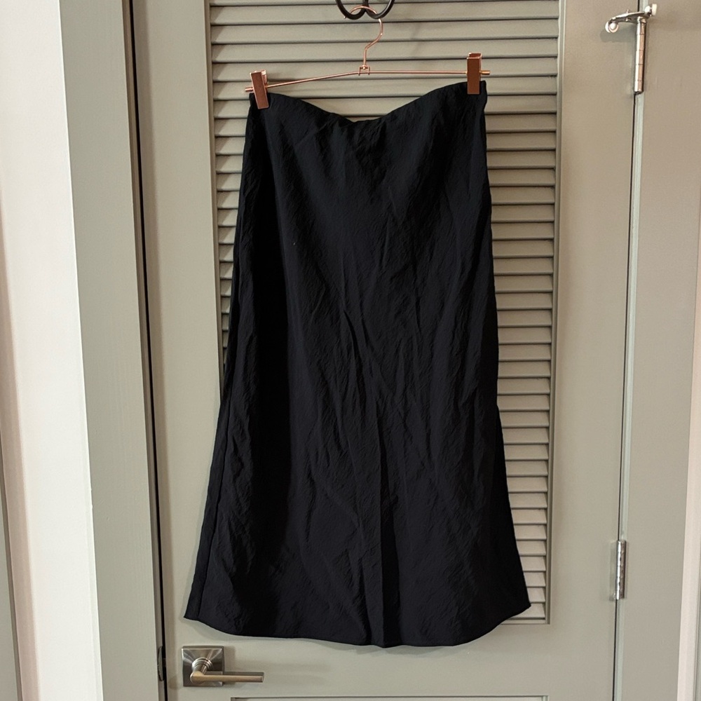 NWT Madewell Black Slip Skirt Sz 2